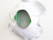 Débords - Peinture sur PVC thermoformé, 80x70x20cm, 2012