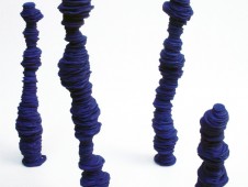 Désaxés - Colle, sable et peinture, DM, 2012