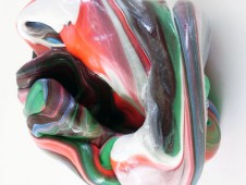 Noeuds - Plastique et pigments, 15x10x15cm, 2011