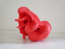 Emprisunic rose fluo - Plastique et pigment, 15x10x15cm, 2012