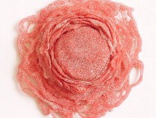 Extraction rose - colle et sable, 15x15x7cm, 2012